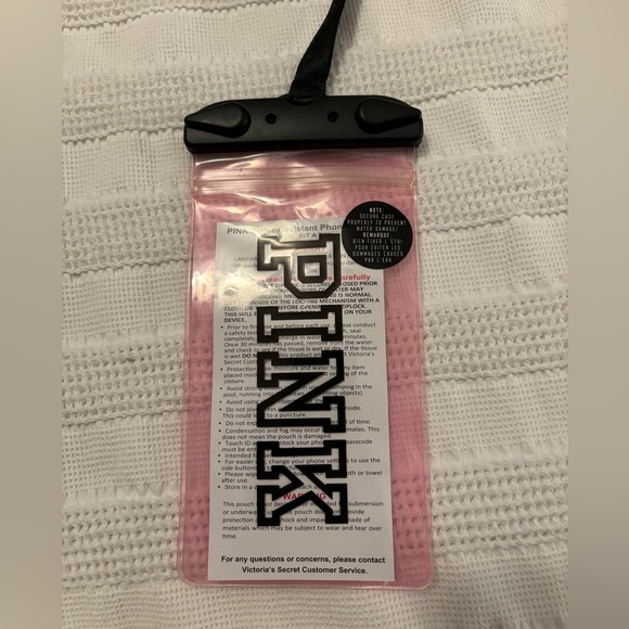 PINK Victoria's Secret Accessories - PINK Waterproof Phone Carrier with lanyard for Beach, etc.